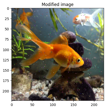 Slightly altered image of a goldfish