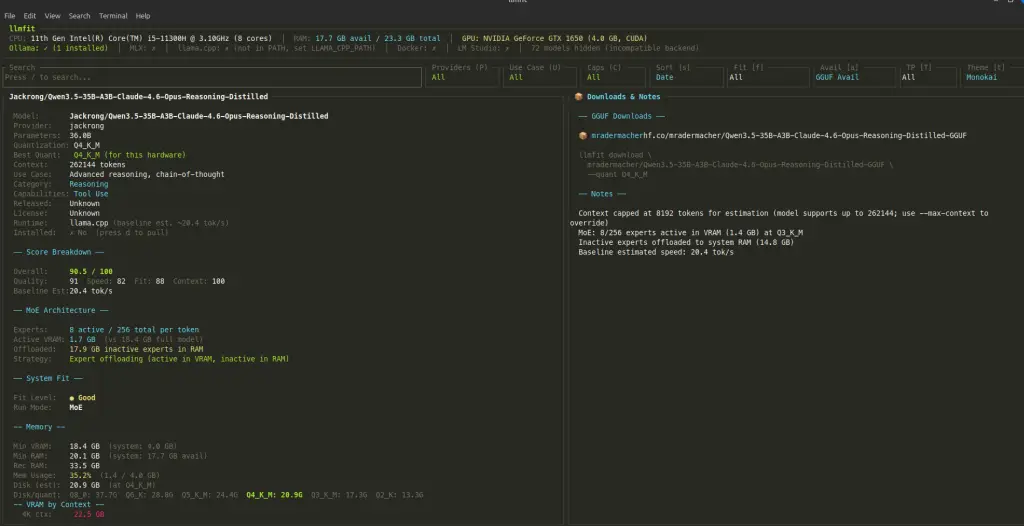 Qwen 3.5 35B w/ reasoning
