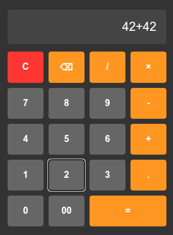 Calculator built by Claude Code connected to a local LLM via Ollama